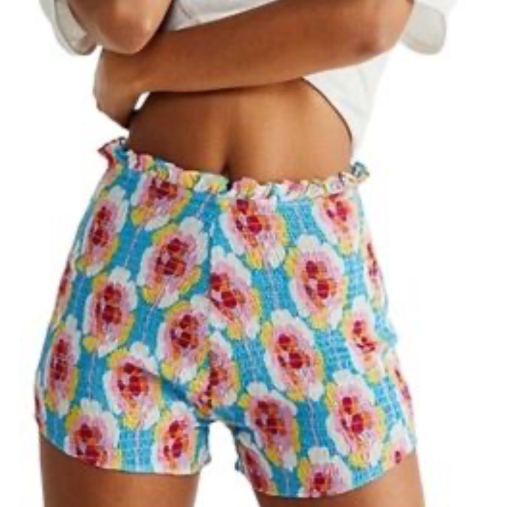 Antik Batik Cotton Smocked Summer Shorts (Sm) NWOT